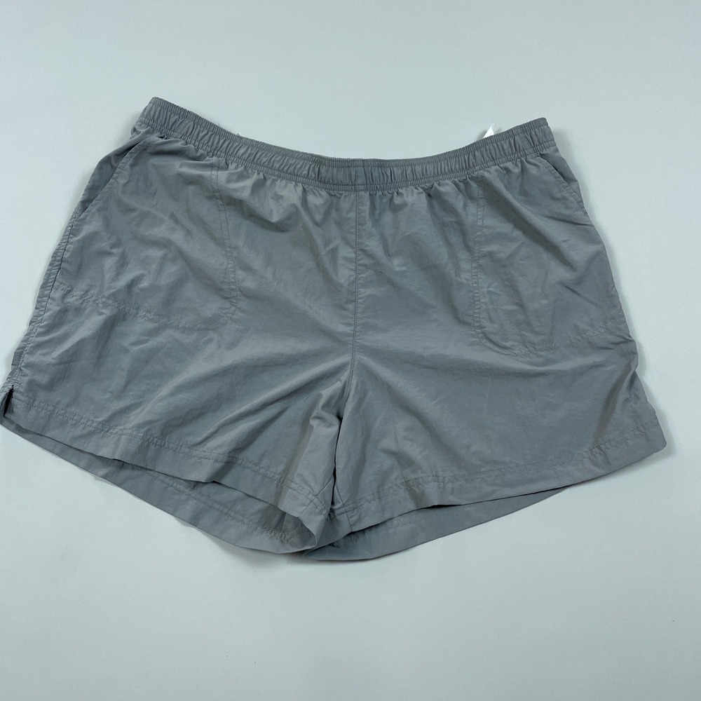 Columbia Mens Gray Nylon Outdoor Hiking Fishing Mesh Lined Shorts XXL 5L
